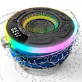 Miniatyrbillede 1 af 4: Bærbar Bluetooth-bruserrør, Mini bærbar Bluetooth 5.1 højttaler vandtæt IPX7 højttaler med kraftig sugekop og krog, Bluetooth HD-radio