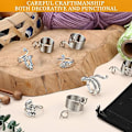 Miniatyrbillede 3 af 5: 4 Justerbare Strikke-Loop Ringe Strikketilbehør Påfugl Formet Åben Finger Metal Ring 2 Størrelser Garn Guide Finger Ring Strikke Fingerbøl