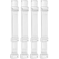 Miniatyrbilde 1 av 2: Usynlig Transparent BH-Belte Justerbar Sklisikker BH-Stropp 4 Myke Transparente Stropper