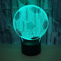 Miniatyrbillede 1 af 5: Fodboldgave til drenge og piger, Fodbold Børnenatlys 3D Optisk Illusion Lampe Soveværelsesdekoration 7 Farver Skiftende Fødselsdag Jul