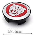 Miniatyrbillede 3 af 4: Sæt med 4 Hjulkapsler HUB CAP Sort 59mm til JAGUAR X TYPE XK XF XJ XJ8 XJ6