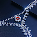 Miniatyrbild 4 av 5: Boho Rhinestone Underkläder Kedja Silver Crystal Trosa Bikini G-String Kroppssmycken Tillbehör för Kvinnor och Flickor
