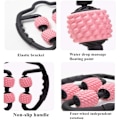 Miniatyrbilde 5 av 5: Skum (Rosa) Manuell Massasjerulle, 360° Anti Cellulitt Dyp Leg Muskelvevsmassasje, 4 Hjul, Dypvev og Muskelterapi
