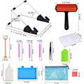Miniatyrbilde 2 av 5: Diamantmaling Tilbehør, A4 Lysbrett for Diamantbroderi, Justerbar Lysstyrke Bærbar Lysbord Tegnebrett med USB-kabel Diamant