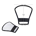 Miniatyrbillede 4 af 5: 2 Stykker Softbox Flash Diffuser 25X25X21 cm Fleksibel Hvid Reflektor og 18X20X10 cm Dobbeltsidet Reflektor Sølv/Hvid Universal Montering, Sølv/Hvid