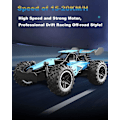 Miniatyrbild 3 av 5: RC-bil Fjärrkontrollleksaker för barn Legering Bilar 2WD 2,4 GHz Lastbil 15+KM/H Hög Hastighet Buggy Racingbil med Dubbla Batterier Present till Flickor och Pojkar