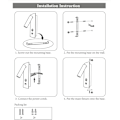 Miniatyrbilde 4 av 5: Hvite 3000K Vegglamper Soverom LED Vegglampe Innendørs Trappevegglampe Hodegavl Bryter/LED 3W COB/Garasjer Korridorer Hoteller 360 Graders Rotasjon