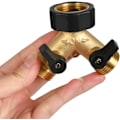 Miniatyrbillede 5 af 5: Dobbelt Vaskemaskine Hane 2-Vejs Y-Dispenser 6 Tommer til Forbindelse af 2 Apparater