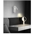 Miniatyrbilde 3 av 5: Hvite 3000K Vegglamper Soverom LED Vegglampe Innendørs Trappevegglampe Hodegavl Bryter/LED 3W COB/Garasjer Korridorer Hoteller 360 Graders Rotasjon
