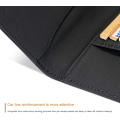Miniatyrbild 4 av 5: 2 st passfodral, äkta läder resepassfodral RFID-blockering, fickfodral för 2 pass, ID-kort, flygbiljetter för kvinnor och män