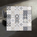 Miniatyrbillede 3 af 5: Badeværelse og køkken flisestickers 24 stk 10x10 cm - PS00023 Vandafvisende PVC klæbende vægdekoration Mosaik cementfliser