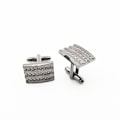 Miniatyrbillede 5 af 5: Nikkel-fri. Forgyldt i rustfrit stål for at undgå reaktioner 6 styk elegante kobber manschetknapper til mænd Ternet skjorte Business Box