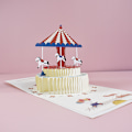 Miniatyrbillede 1 af 4: 3D Pop Up Fødselsdagskort med Konvolut til Børn, Nevø, Børnebørn, Datter, Bedstemor, 2 års Fødselsdag