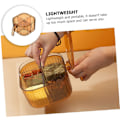 Miniatyrbild 4 av 5: Set kryddburk behållare kryddflaska transparent behållare husdjur kaffe kryddflaskor köksredskap burk