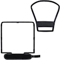Miniatyrbillede 2 af 5: 2 Stykker Softbox Flash Diffuser 25X25X21 cm Fleksibel Hvid Reflektor og 18X20X10 cm Dobbeltsidet Reflektor Sølv/Hvid Universal Montering, Sølv/Hvid