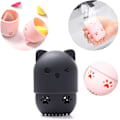 Miniatyrbillede 4 af 5: 2 Styk Makeup Svampe Opbevaringsæske Kat Formet Svampeholder Rejse Blender Holder Makeup Svampeholder Makeup Svampe Opbevaringspose Genanvendelig Vaskbar