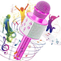 Miniatyrbillede 1 af 5: Karaoke Mikrofon til Børn, Trådløs Karaoke Mikrofon, Bluetooth Karaoke Mikrofon til Børn Piger Drenge til Fest Sang Fødselsdag Julegave