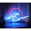 Miniatyrbild 3 av 5: 40 x 22 cm Solnedgång & Hav - Våg LED Neon Skylt för Cool Väggdekor för Vardagsrum, Pojk- och Flickrum, USB-driven
