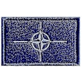 Miniatyrbillede 2 af 5: 15 stk. NATO Flag Klud Patch Broderet Mærke Velcro1
