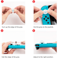 Miniatyrbillede 3 af 5: 4 stk. Silikon Katteklo Joy Con Tommelgreb Sæt Joystick Hætter Kompatibel med Switch og Switch Lite Dæk Analog Tommelfinger Stick Greb