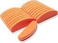 Set med 20 akrylgel nagelbufferblock, halvmåne nagelfilar och buffertar, slipning nagelbuffer för dubbelsidig svamp nagellack orange