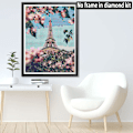 Miniatyrbilde 2 av 4: 30×40cm 5D Diamantmaleri Full Eiffeltårnet, DIY Diamantbroderi Malerisett Landskap, Diamantkunst Håndverk Lerret DIY Håndverk Hjem Veggdekorasjon