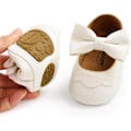 Miniatyrbilde 3 av 5: （12cm）Babysko, Myke og Komfortable Lær Sko for Jentebabyer, Barne tøfler med Sklisikre Gummisåler
