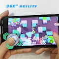 Miniatyrbillede 5 af 5: Mini Joystick Telefon Mobil Spil Controller 360 Grader til Android iOS Smartphone Tablet med Touch Screen
