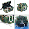 Miniatyrbillede 4 af 5: Orange Treasure Hunter Ornament Akvarium Fiske Action Figur Dykker Under Vand Dykker Skattekiste Tank Landskab Dekoration
