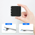 Miniatyrbild 2 av 5: Set med 2 vita minidatorstativ, osynligt datorstativ, hopfällbart datorstativ, lätt stativ, lämpligt för tangentbordstabletter och bärbara datorer