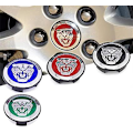 Miniatyrbillede 4 af 4: Sæt med 4 Hjulkapsler HUB CAP Sort 59mm til JAGUAR X TYPE XK XF XJ XJ8 XJ6