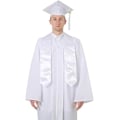 Miniatyrbillede 2 af 5: Hvid Universitets Diploma Stole Voksen Bachelor Dåb Præst Stole Præst 16 Farver