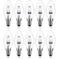 42W E14 C35 Dimbar halogenlampa AC 220-240V Varmvit 2700K E14 Transparent halogenlampa (10-pack)