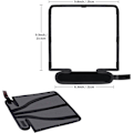 Miniatyrbillede 3 af 5: 2 Stykker Softbox Flash Diffuser 25X25X21 cm Fleksibel Hvid Reflektor og 18X20X10 cm Dobbeltsidet Reflektor Sølv/Hvid Universal Montering, Sølv/Hvid