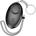 Miniatyrbillede 1 af 5: Personligt Alarm, Anti-Overfald Nøglering - 140dB Nødalarm med LED Lys - Forebyggelse Advarsel til Kvinder og Børn (Sort)