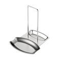 Miniatyrbillede 1 af 5: Låg Holder Ske Rest Knive Skeer Gaffler Spatel Rustfrit Stål Bestik Rest Låg Holder Køkken Diverse Køkkenredskab Bring Orden Til Dit Køkken