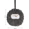 Miniatyrbild 3 av 5: Grå Mikrofiber Handduk, Badrums Handduk, Hängande Handduk, Lejonboll Form Hängande Handdukstork, Snabbtorkande Chenille Handduk för H