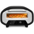 HOMAIRE Elektrisk pizzaugn 12 tum, 8 program, 430 °C, timer, keramiksten, grå Grå 46 x 49.7 x 28 cm