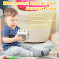 Miniatyrbild 5 av 6: Sensorisk leksak för småbarn 1–3 år, Montessori-leksak från 1 år, Reseleksak för bebis 12–18 månader, Aktivitetskub födelsedagspresent till 1-åring