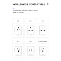 Pikkukuva 9 / 10: Universaali matkasovitin – All-in-One pistoke 3×USB-A & 1×USB-C, toimii EU/UK/US/AUS musta