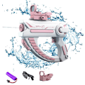 Miniatyrbillede 1 af 8: Elektrisk Vandpistol 10 m Rækkevidde, Automatisk Vandspreder, Sommerlegetøj pink