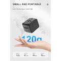 Miniatyrbillede 8 af 10: Universal Rejseadapter – Alt-i-én Stik med 3×USB-A & 1×USB-C, Fungerer i EU/UK/US/AUS sort