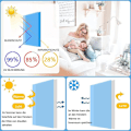 Miniatyrbild 5 av 7: Solskydd och UV-skydd självhäftande fönsterfilm, spegelreflekterande design för integritetsskydd Mörkblåsilver 50cmx2m