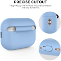 Miniatyrbillede 4 af 7: Silikone Etui til AirPods Pro 2 med Håndledsrem – USB-C Support, Front LED Synlig, Kompatibel med 2. Generation blå