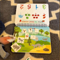 Miniatyrbillede 3 af 9: Montessori Busy Book 12 Sider, Lærende Legetøj 2-4 År, Bærbar Aktivitetsbog til Børn