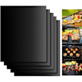 Miniatyrbillede 1 af 8: 5-Pack - Grillmåtte / Non-Stick Måtte til Grill 33 x 40 cm sort