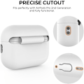 Miniatyrbillede 4 af 7: Silikone Etui til AirPods Pro 2 med Håndledsrem – USB-C Support, Front LED Synlig, Kompatibel med 2. Generation hvid
