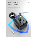 Miniatyrbillede 6 af 10: Universal Rejseadapter – Alt-i-én Stik med 3×USB-A & 1×USB-C, Fungerer i EU/UK/US/AUS grøn