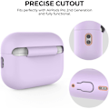Miniatyrbillede 4 af 7: Silikone Etui til AirPods Pro 2 med Håndledsrem – USB-C Support, Front LED Synlig, Kompatibel med 2. Generation lilla