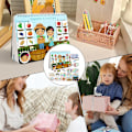 Miniatyrbillede 4 af 9: Montessori Busy Book 12 Sider, Lærende Legetøj 2-4 År, Bærbar Aktivitetsbog til Børn